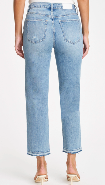 Mango wide leg cropped jeans in ecru