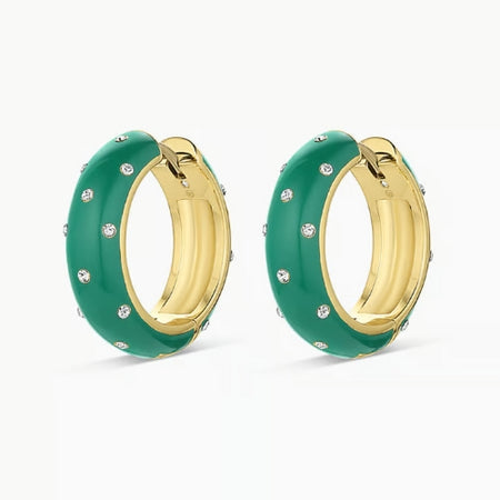 Interlok Single Knot Gold Hoop Earrings