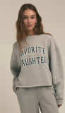 Cropped Collegiate Sweatshirt