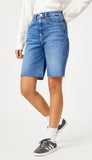 Selina High Rise Bermuda Short - Recycled Blue