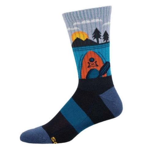 Men's Kayak At Sunrise Crew Socks