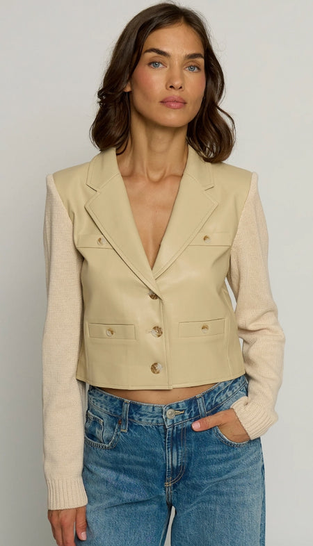 Crop Button Jacket