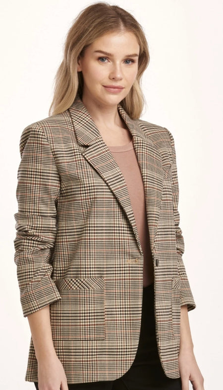 Dotty Grid Zip Jacket