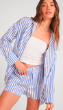 Boyfriend Button Down - Bahia Breeze Stripe