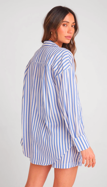 Boyfriend Button Down - Bahia Breeze Stripe