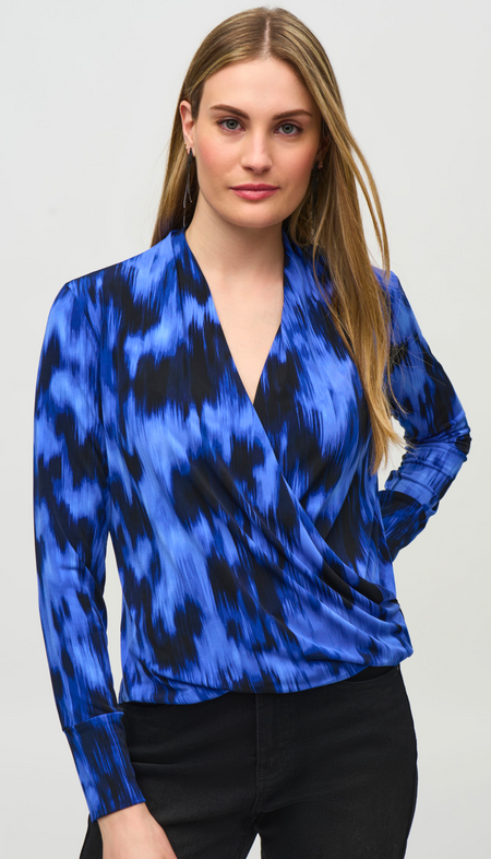 Three Quarter Sleeve Shirred Top