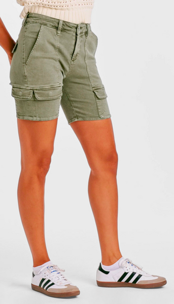 Ruthie High Rise Short - Army Moss