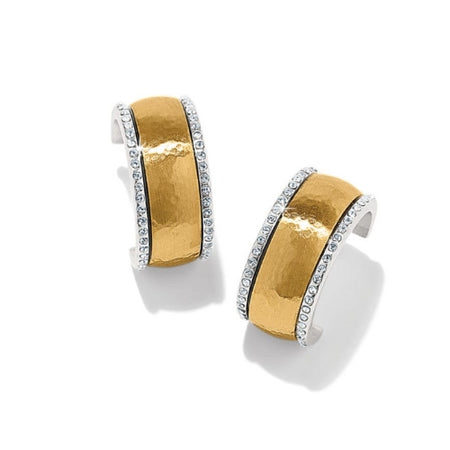 Meridian 2 Tone Hoop Earrings