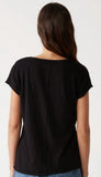 Baxter V-Neck Raw Edge Tee