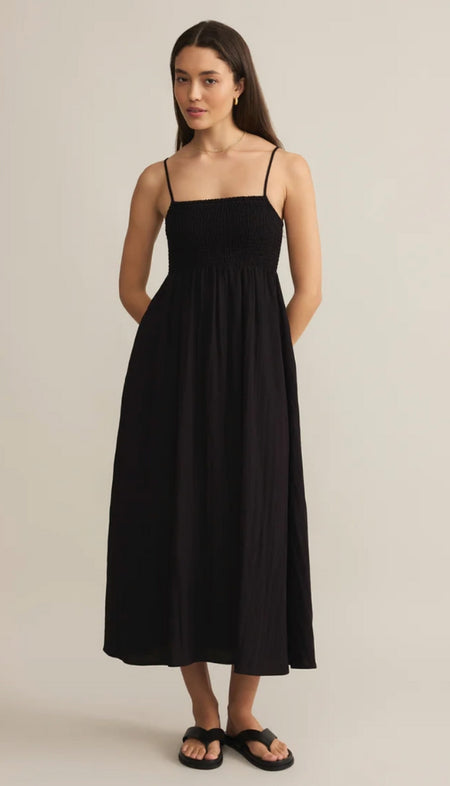 Boat Neck Drape Dress