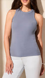 Racer Back Fitted Tank Top