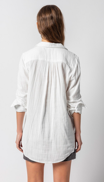 Long Sleeve Button Down Tunic