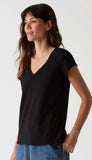 Baxter V-Neck Raw Edge Tee