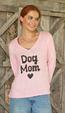 Dog Mom V Neck Sweater