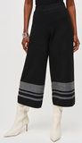 Jacquard Sweater Knit Culotte Pant