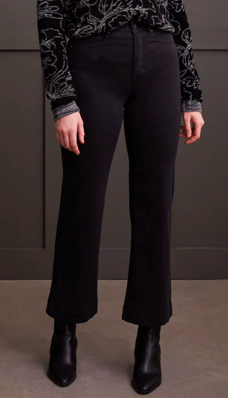 Sequined Sweater Knit Culotte Pants