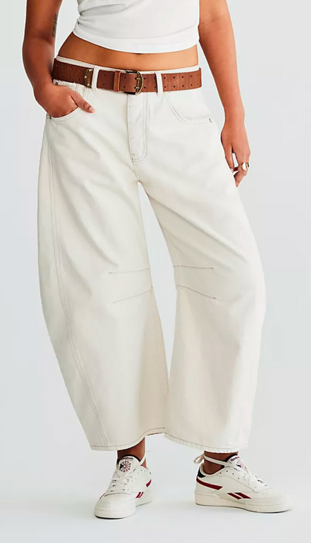 Saige Wide Leg Crop - Plume