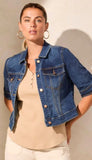 Elbow Sleeve Denim Jacket