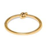 Interlok Single Knot Gold Hinged Bangle