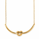 Interlok Single Knot Gold Necklace