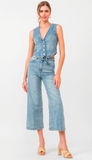 Audrey Wide Leg - Shelby Chambray