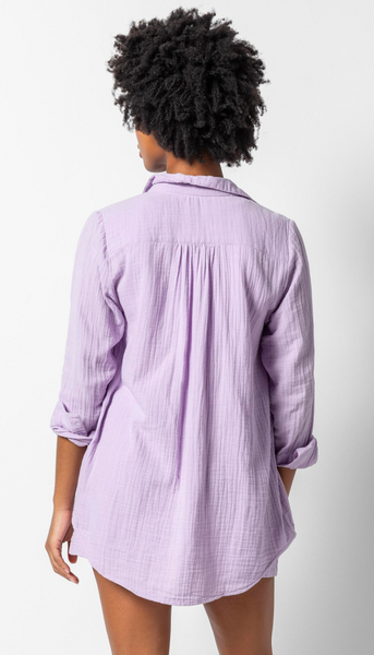 Long Sleeve Button Down Tunic