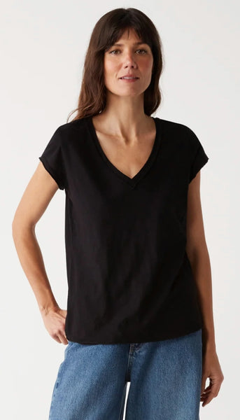 Baxter V-Neck Raw Edge Tee