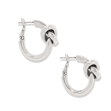 Meridian 2 Tone Hoop Earrings