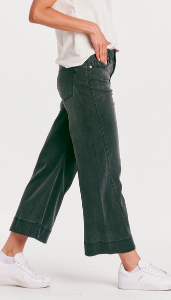 Fiona Super High Rise Wide Leg Jeans - Silver Lining