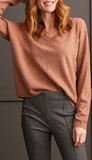 Long Sleeve V Neck Sweater