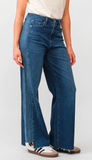 Fiona High Rise Wide Leg - Arctic Blue