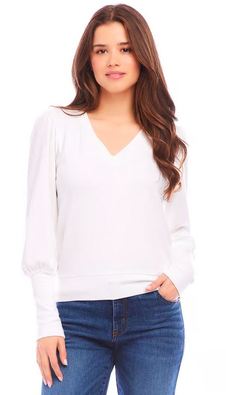 Soft Washed Waffle Henley Top with Buttons