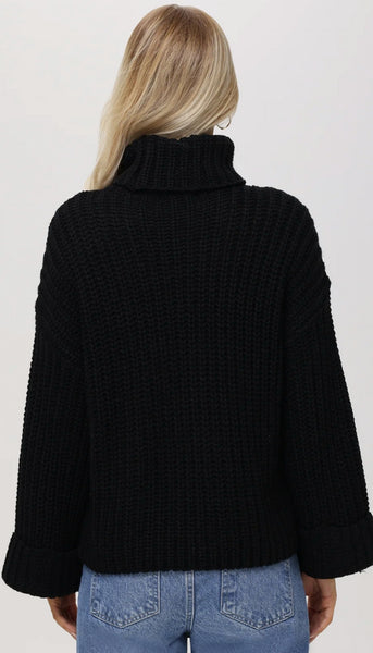 Chunky TurtleNeck Shaker Pullover Sweater