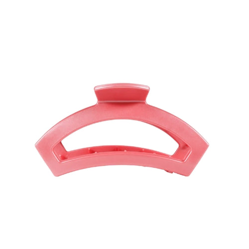 Open small hair clip-Calming Coral