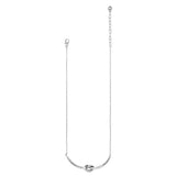 Interlok Single Knot Silver Necklace