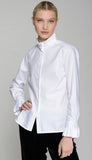 Nicola White Poplin Blouse