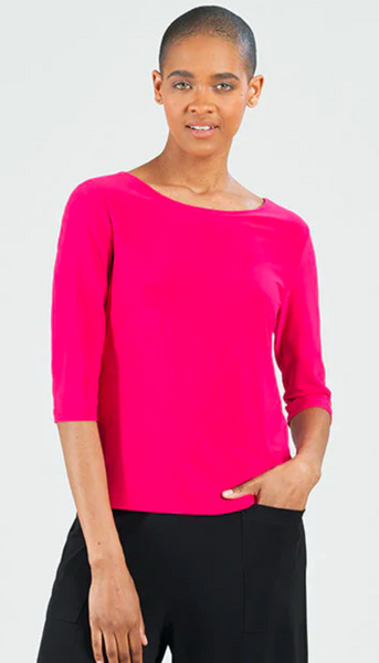 Back Twist Scoop Top