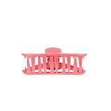 Open small hair clip-Calming Coral