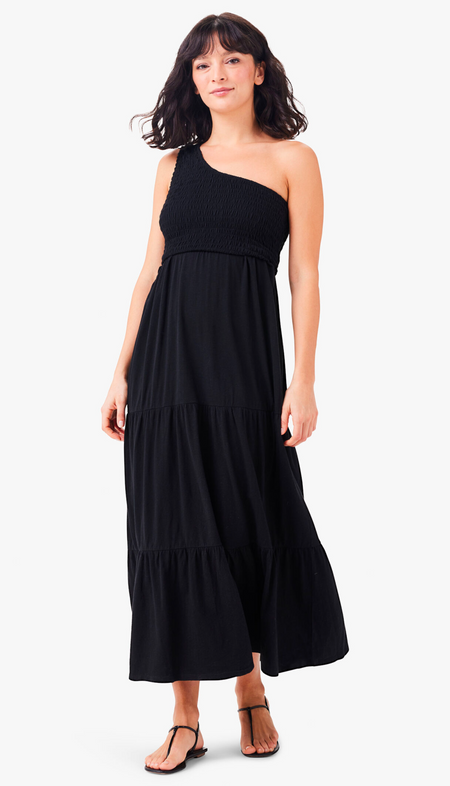 Pleated Surplice Cascade Asymm