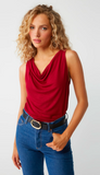 Jeanette Cowl Neck Tank