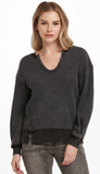 Zyra Thermal Oversized Top - Black