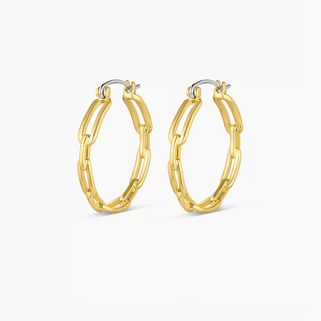 Interlok Noir Heirlom Hoop Earrings