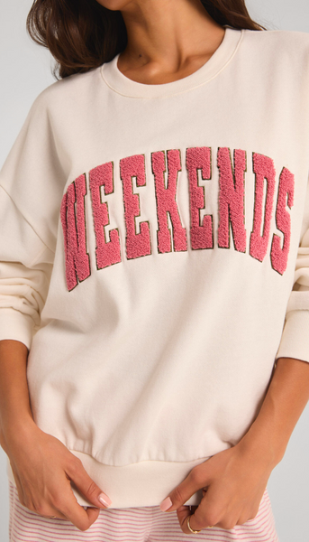 Oversized Weekends Sweatshirt