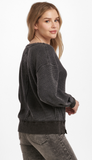 Zyra Thermal Oversized Top - Black