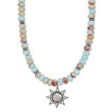 Mosaic Mojave Beam Bead Necklace