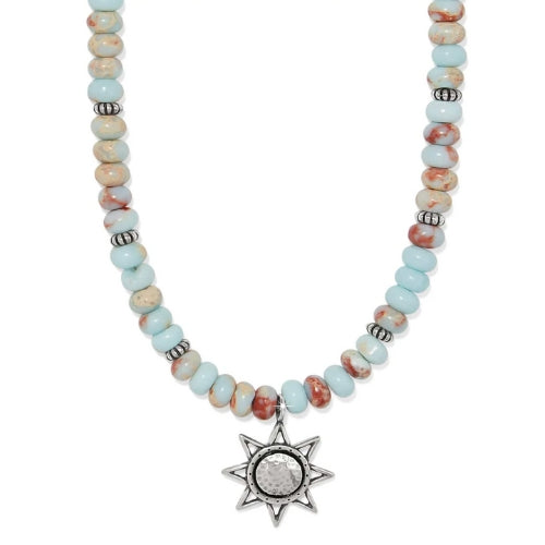 Mosaic Mojave Beam Bead Necklace