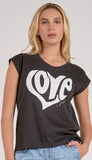 Scoop Neck Tshirt-Love