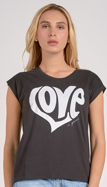 Scoop Neck Tshirt-Love