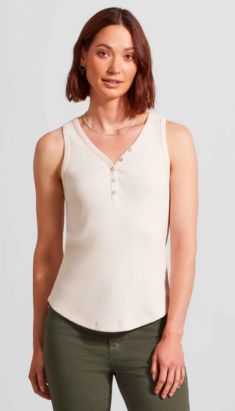 Henley Tank with Buttons