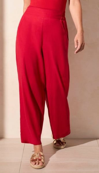 Pull On Ankle Pant With Hem Vent